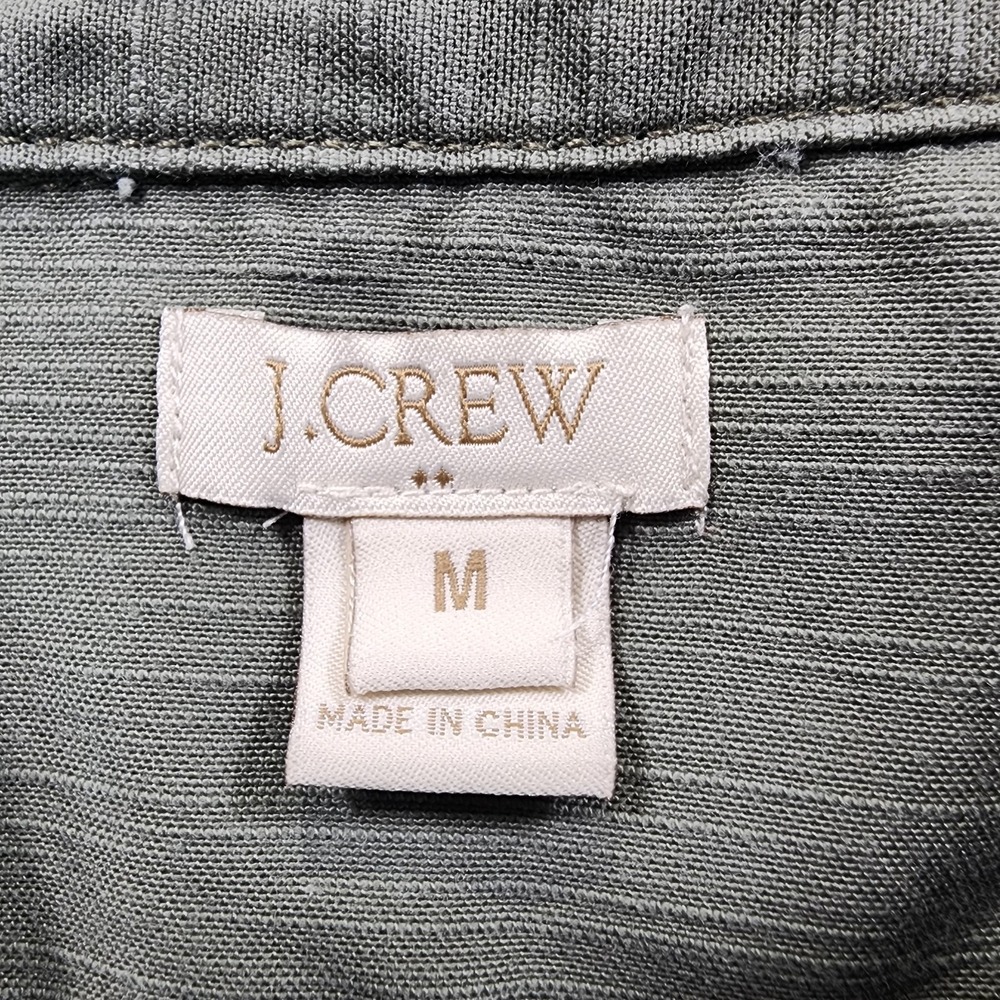 J Crew WOMENS SIZE M Military Pocket Shirt Fresh Sage Green - Picture 8 of 11